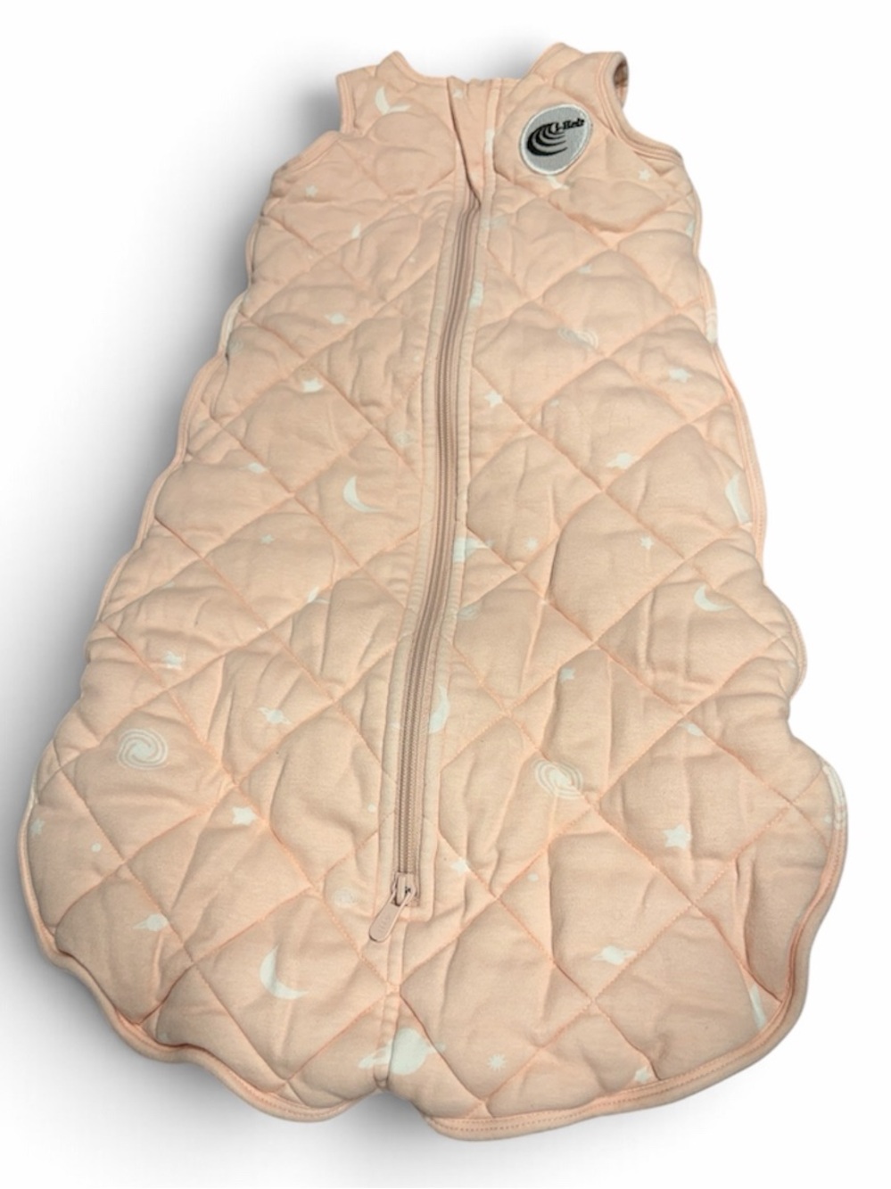 i-Heir Baby Sleep Sack Pink/White Galaxy Print Organic Cotton Size 0-6 Months
